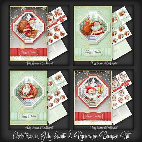 Christmas in July Santa 2 Pyramage Bumper Kit