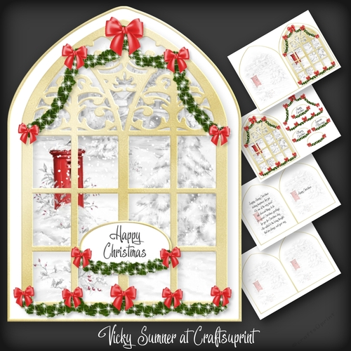 A touch of Red Arched Window 2