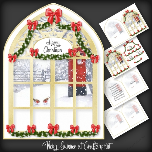 A touch of Red Arched Window 3