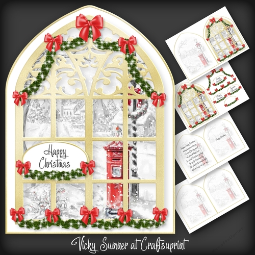 A touch of Red Arched Window 1