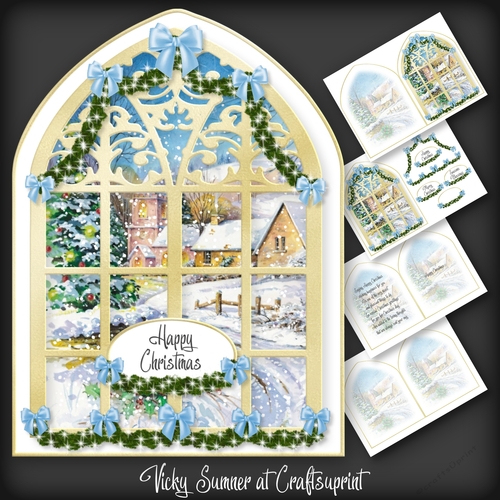 Gone to Church Arched Window 2