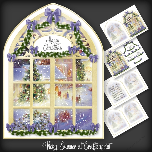 Gone to Church Arched Window 3
