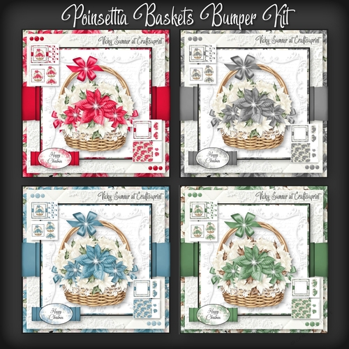 Poinsettia Baskets Bumper Kit