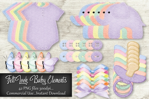 Felt Look Baby Element Kit