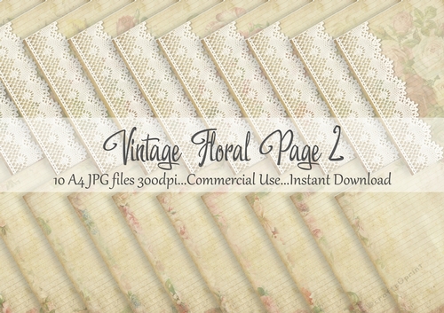 Vintage Floral Journaling Page 2