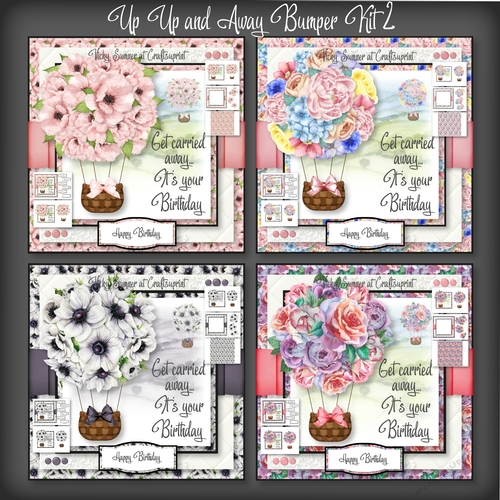 Up Up and Away Floral Bumper Kit 2