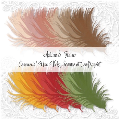 Autumn 3 Feather PNG