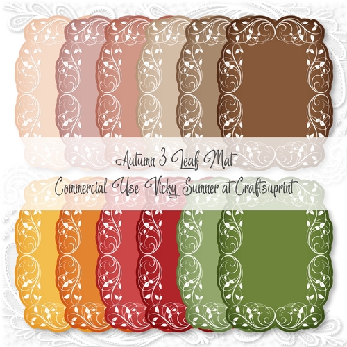 Autumn 3 Leaf Mat PNG