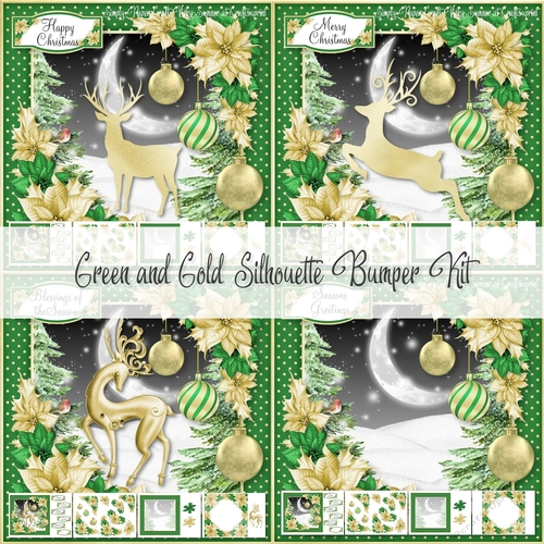 Green and Gold Silhouette Bumper Kit
