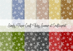 Christmas 5 Snowflake 1 Digital Paper