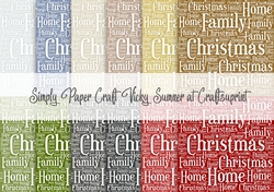 Christmas 5 Word Art 2 Digital Paper