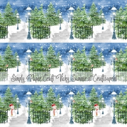 Snow Covered Park Set 1