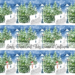 Snow Covered Park Set 2