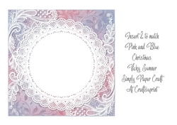 Pink and Blue Christmas 7x7 Insert 2
