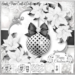 Black and White Bauble 1