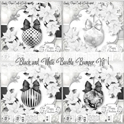 Black and White Bauble Bumper Kit 1