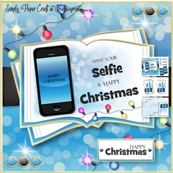Christmas Mobile Phone Open Book