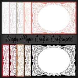 Winter Berries Lace Panel Topper