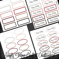 Winter Berries Sentiment Tiles Tags