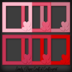 Valentine Frame with Hearts