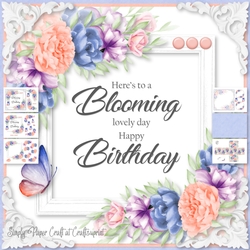 Floral Word Art Birthday 2