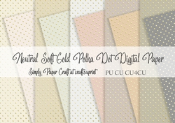 Neutral Soft Gold Polka Dot