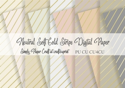 Neutral Soft Gold Stripe