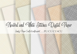 Neutral and White Stitches