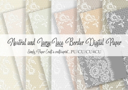 Neutral and Large Lace Border