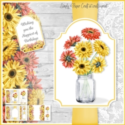 Mason Jar of Flowers 3