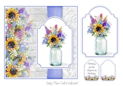 Mason Jar of Flowers 6