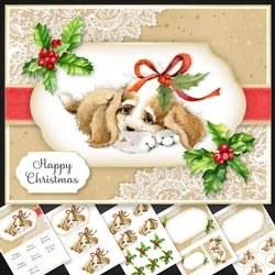 Vintage Puppy Christmas 3
