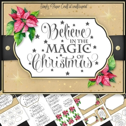 Christmas Word art 6x8 Mini Kit 1