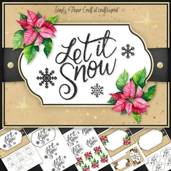 Christmas Word art 6x8 Mini Kit 5