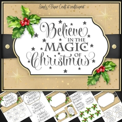 Christmas Word art 6x8 Mini Kit 2