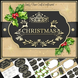 Christmas Word art 6x8 Mini Kit 4