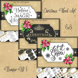 Christmas Word Art 6x8 Bumper Kit 1