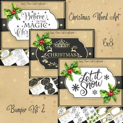 Christmas Word Art 6x8 Bumper Kit 2