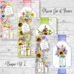 Mason Jar of Flowers Bumper Kit 2
