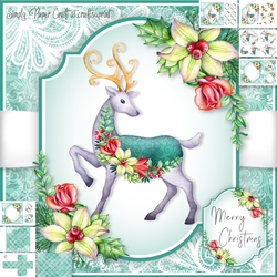 Reindeer Floral 1
