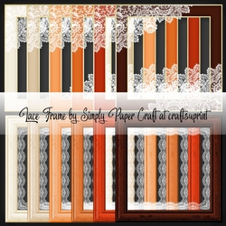 Pumpkin Patch Lace Frame