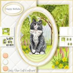Cat Half Front Card 1