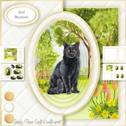 Cat Half Front Card 4