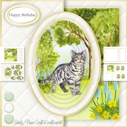 Cat Half Front Card 5
