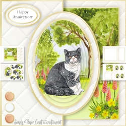 Cat Half Front Card 6