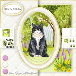 Cat Half Front Card 9
