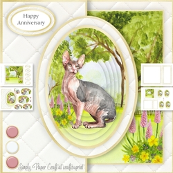 Cat Half Front Card 10