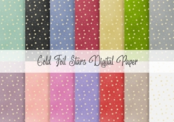 Gold Foil Stars