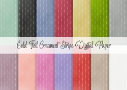 Gold Foil Striped Ornament