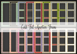 Gold Foil Aperture Frame
